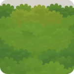 苔だらけになった机