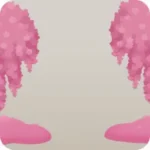湖畔の枝垂桜・夜