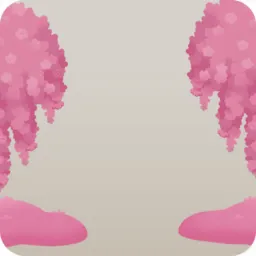 湖畔の枝垂桜・夜