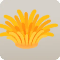 黄色のイソギンチャク