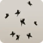 灰雲へ招く黒蝶