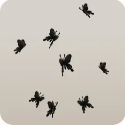 灰雲へ招く黒蝶