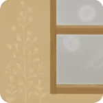 窓付きのモダンな壁