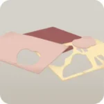 カットされている布地