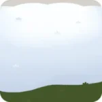 原っぱに積もった雪