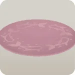 魚模様のふわふわラグマット