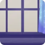 棚付きの窓枠