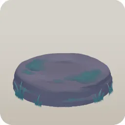 ひんやりした石の台座