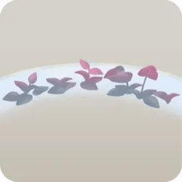 温室の水辺・赤
