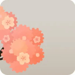 覗き込む桜