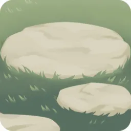 飛石がある庭