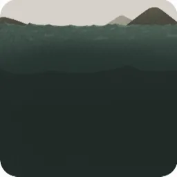 風が吹き荒れる海