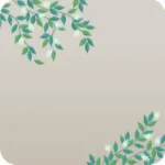 ドールハウスを囲う白い花