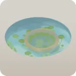 雨期の水面