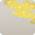 天の金の雲