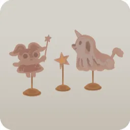 手描きのハナパキケとモノコーン