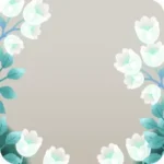 光を帯びて可憐に咲く白い花々