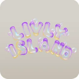 バブルでできたロゴ