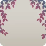 天井から吊り下がる植物・赤