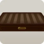 エレベーターの座席の下の荷物入れ