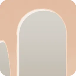 サントリーニ風アーチのミニチュア