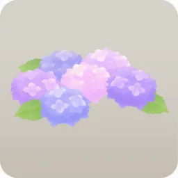 満開の紫陽花の丘