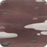 雪解けの森の床