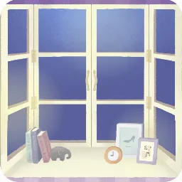 白い出窓の部屋