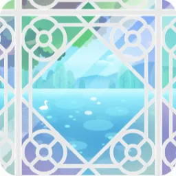湖を望む窓辺