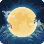 お月見の夜の満月