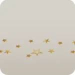 星形の床飾り