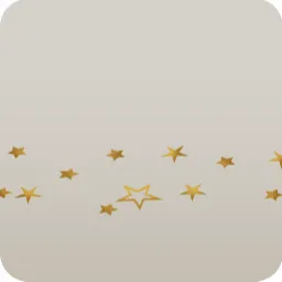 星形の床飾り