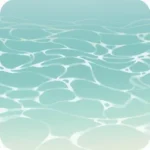 青く澄んだ海