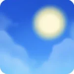 暑い日の夏空・青色