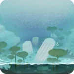 神殿が沈む水辺