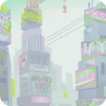 街の遠景