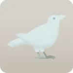 幽遠のカラス・白