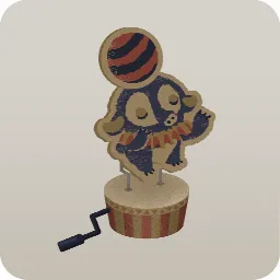 クランクで動くスタチュー