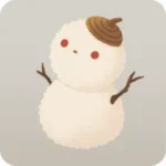 毛糸のポンポン雪だるま