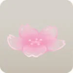 ガラスの桜の花