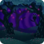 微眠む夜の森