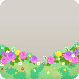 キノコの森のバラの茂み