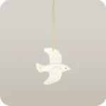 白い鳥のオーナメント