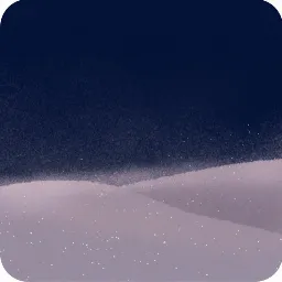 夜風に吹かれる雪の背景