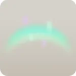 空から降り注ぐオーロラの光