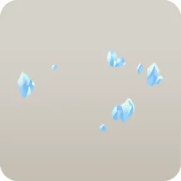 散らばる氷の欠片
