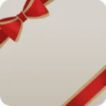 ハッピークリスマスリボンフレーム