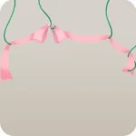 リボンのオーナメント