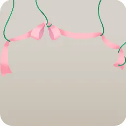 リボンのオーナメント