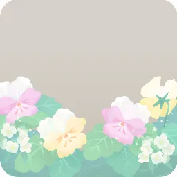 パステルカラーのビオラ